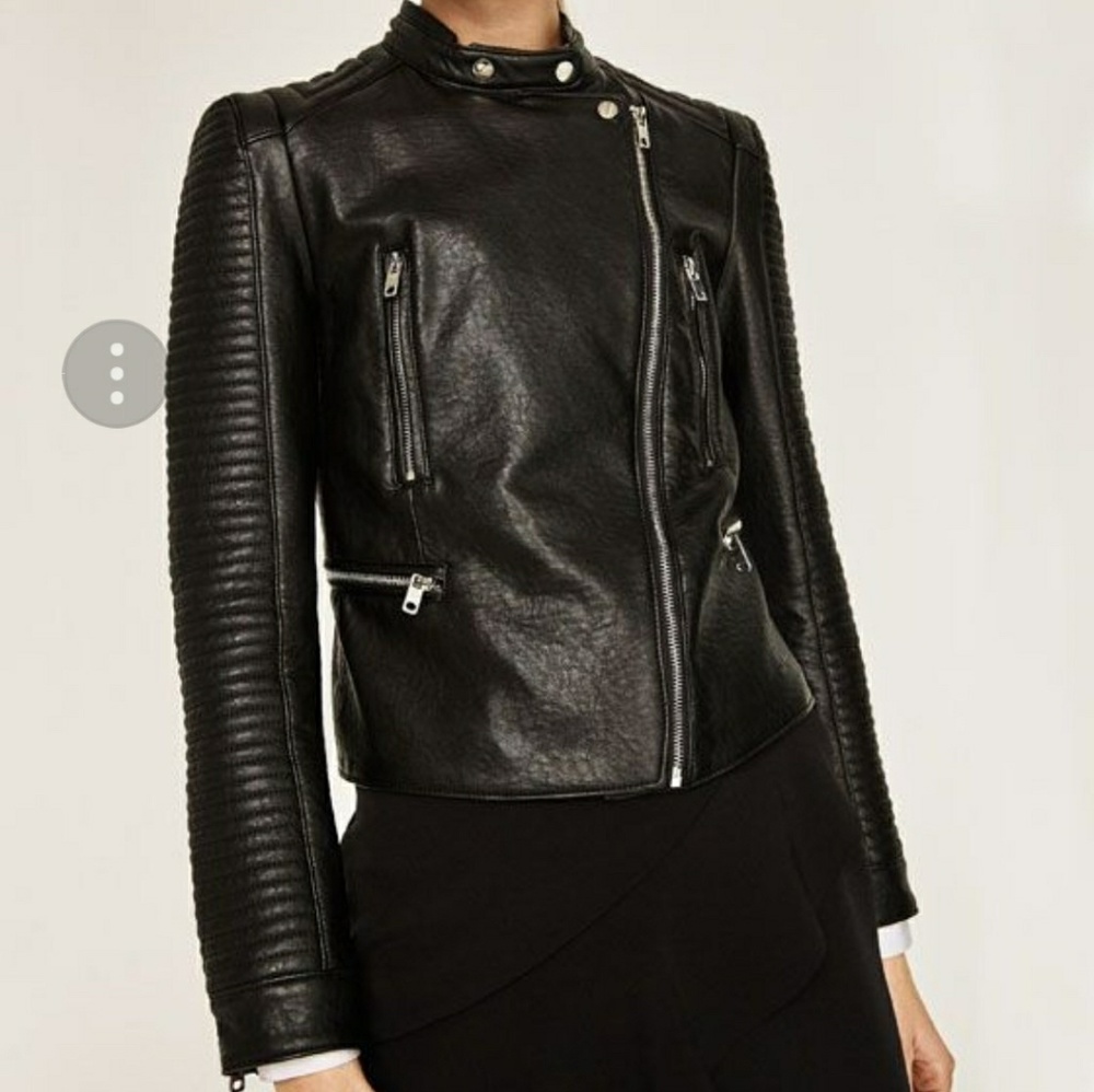 Zara leather effects jacket